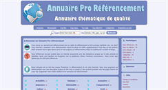 Desktop Screenshot of annuaire-pro-referencement.com