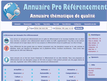 Tablet Screenshot of annuaire-pro-referencement.com